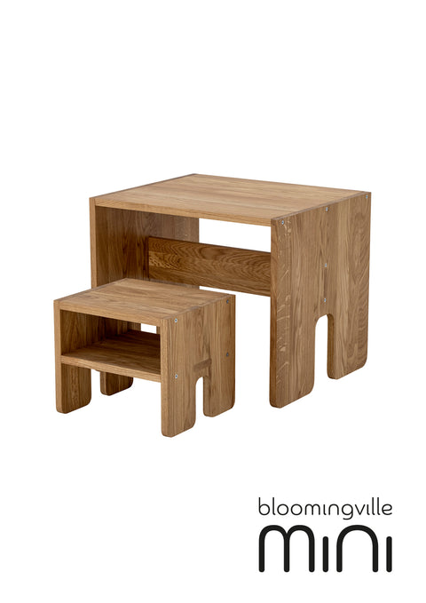 Bloomingville MINI Bas Tisch | Braun Eiche 82059341