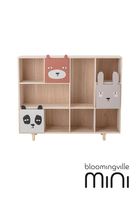 Bloomingville MINI Calle Bücherregal mit Schubladen | Natur Paulownia 82046524