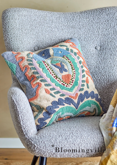 Bloomingville Chieti Kissen | Blue Baumwolle 82066343