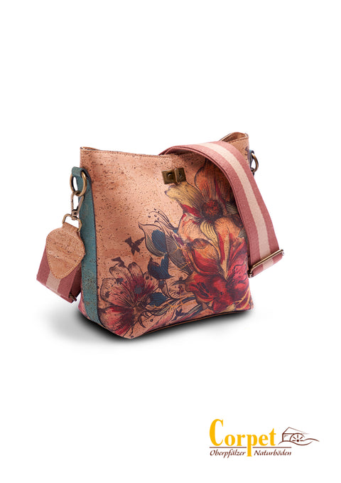 Corpet Cork Umhängetasche Roma 718064 | Red Flower