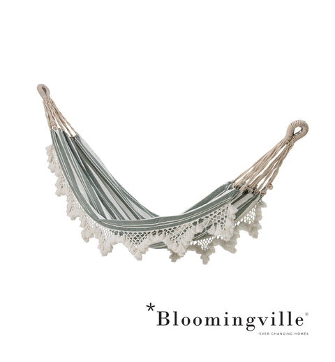 Bloomingville Cruz Hängematte | Grün Baumwolle 82058260