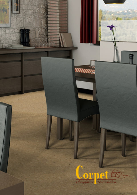 Korkbodenbelag, Designkork, Bio Boden, Klicksystem, Corpet Cork