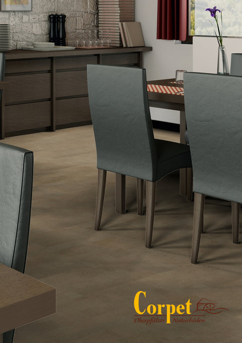 Korkbodenbelag, Designkork, Bio Boden, Klicksystem, Corpet Cork, Wohnbereich, privat