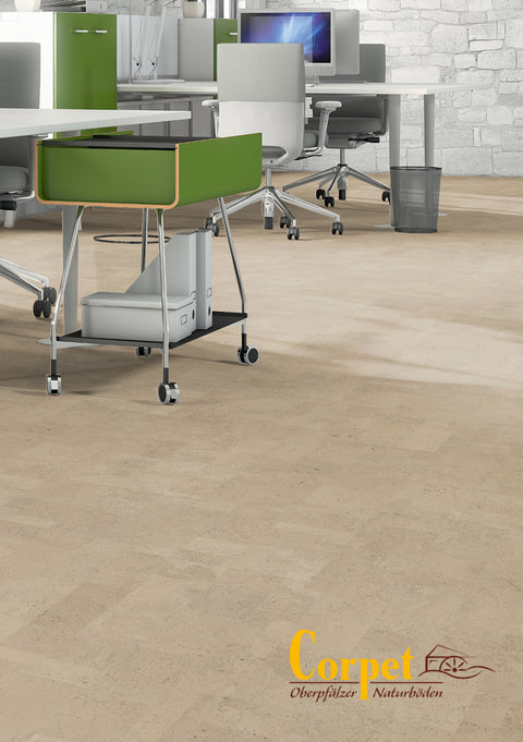Korkbodenbelag, Designkork, Bio Boden, Klicksystem, Corpet Cork, Wohnbereich, privat
