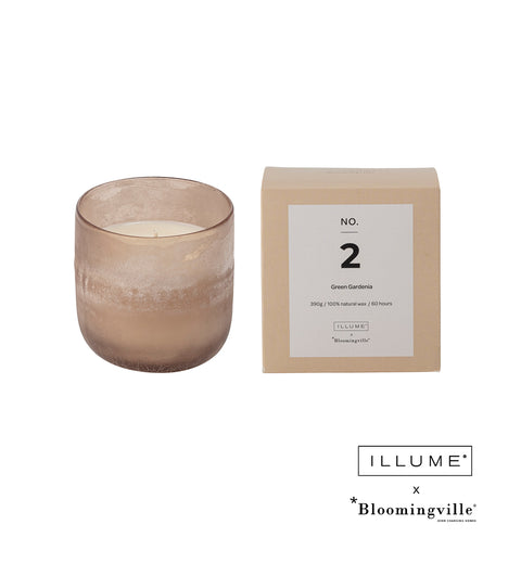Illume X Bloomingville NO. 2 - Green Gardenia Duftkerze, Rose, Natürliches Wachs | 82052402