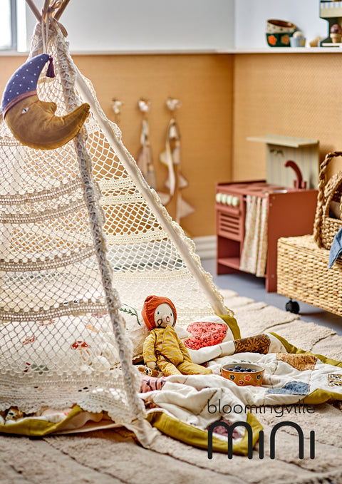 Bloomingville MINI Herle Kinder-Tipi | Natur Baumwolle 82066340