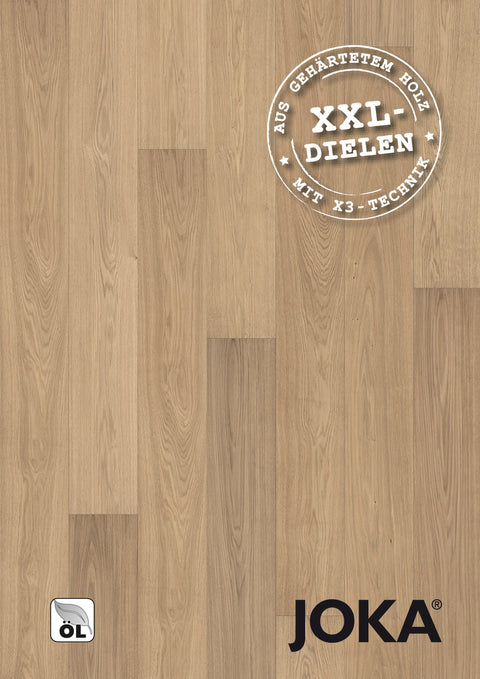 JOKA Naturholzböden 500 Eiche Oak raw ELEGANCE ÖL | Landhausdiele XXL AE068