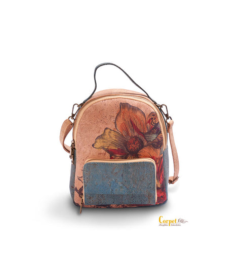 Corpet Cork Rucksack Napoli 707XL064 | Red Flower