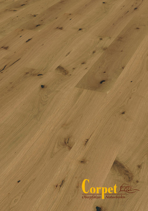 Corpet Oberpfälzer Parkett Castellan rustic Klickvariante | PA552 Durango gebürstet naturgeölt - coffee