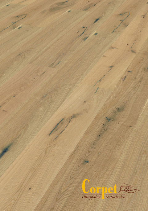 Corpet Oberpfälzer Parkett Castellan rustic Klickvariante | PA547 Grenada gebürstet naturgeölt - creme