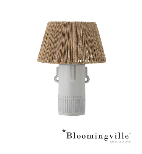 Bloomingville Rama Tischlampe | Weiß Steingut 82057525