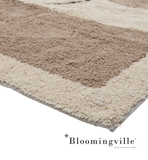 Bloomingville Bet Teppich | Natur Baumwolle 82058516