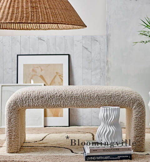 Bloomingville Bet Teppich | Natur Baumwolle 82058516