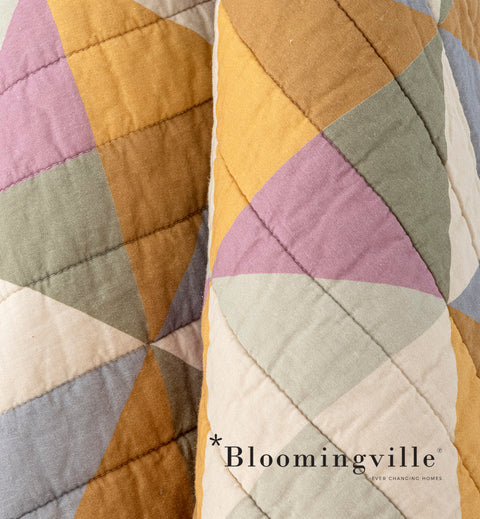Bloomingville Crewe Quilt, Gelb | Baumwolle OEKO-TEX® 82062137