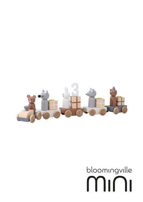 Bloomingville MINI Junaid Geburtstagsdekoration Braun | MDF 56208414