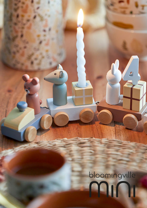 Bloomingville MINI Junaid Geburtstagsdekoration Braun | MDF 56208414