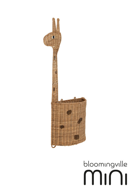 Bloomingville MINI Philine Wandkorb | Natur Rattan 82058230