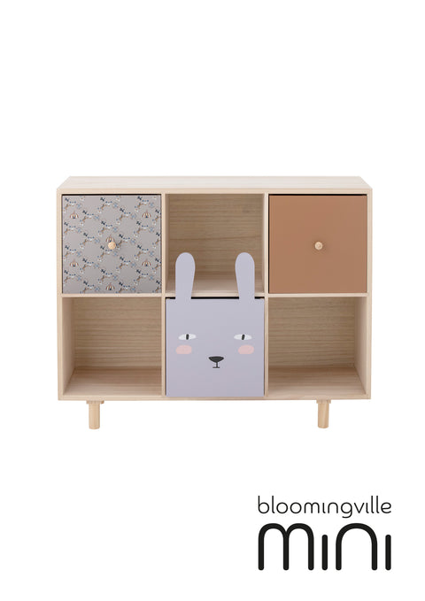 Bloomingville MINI Calle Bücherregal mit Schubladen | Natur Paulownia 82054166